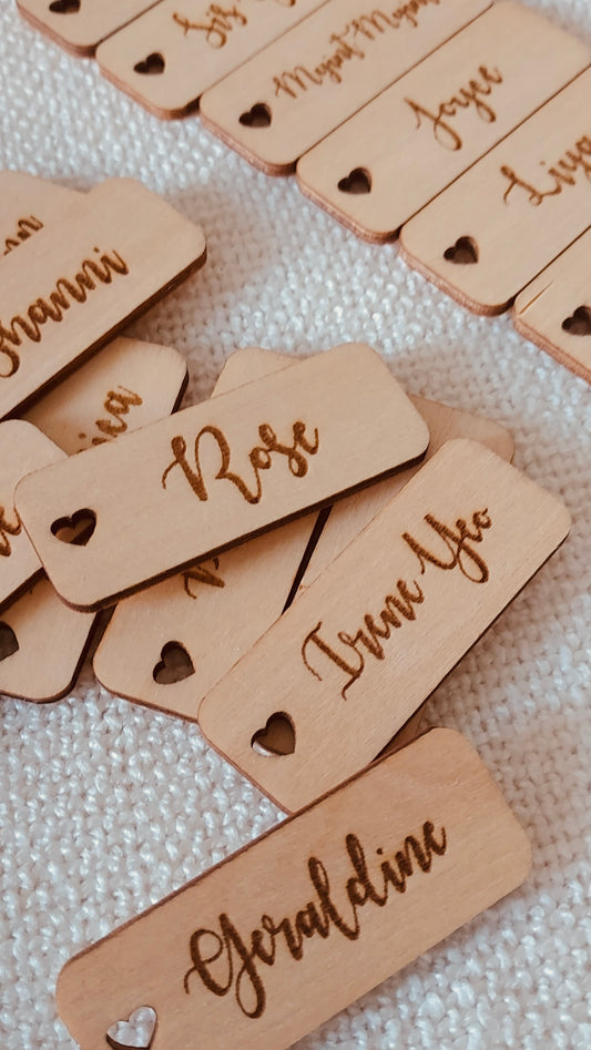 [Personalised] Wooden Tag