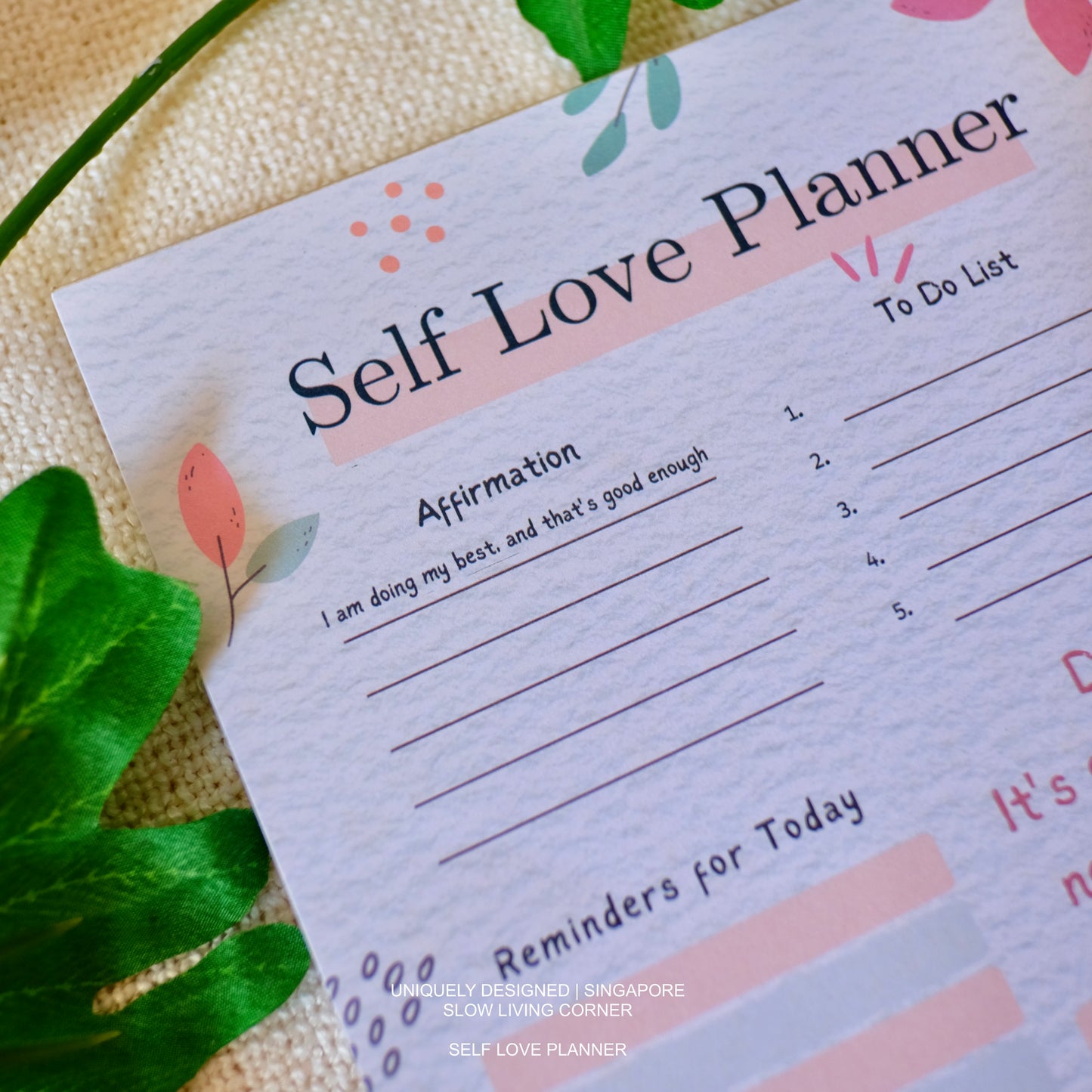 [Paper Products] Wellness Planners